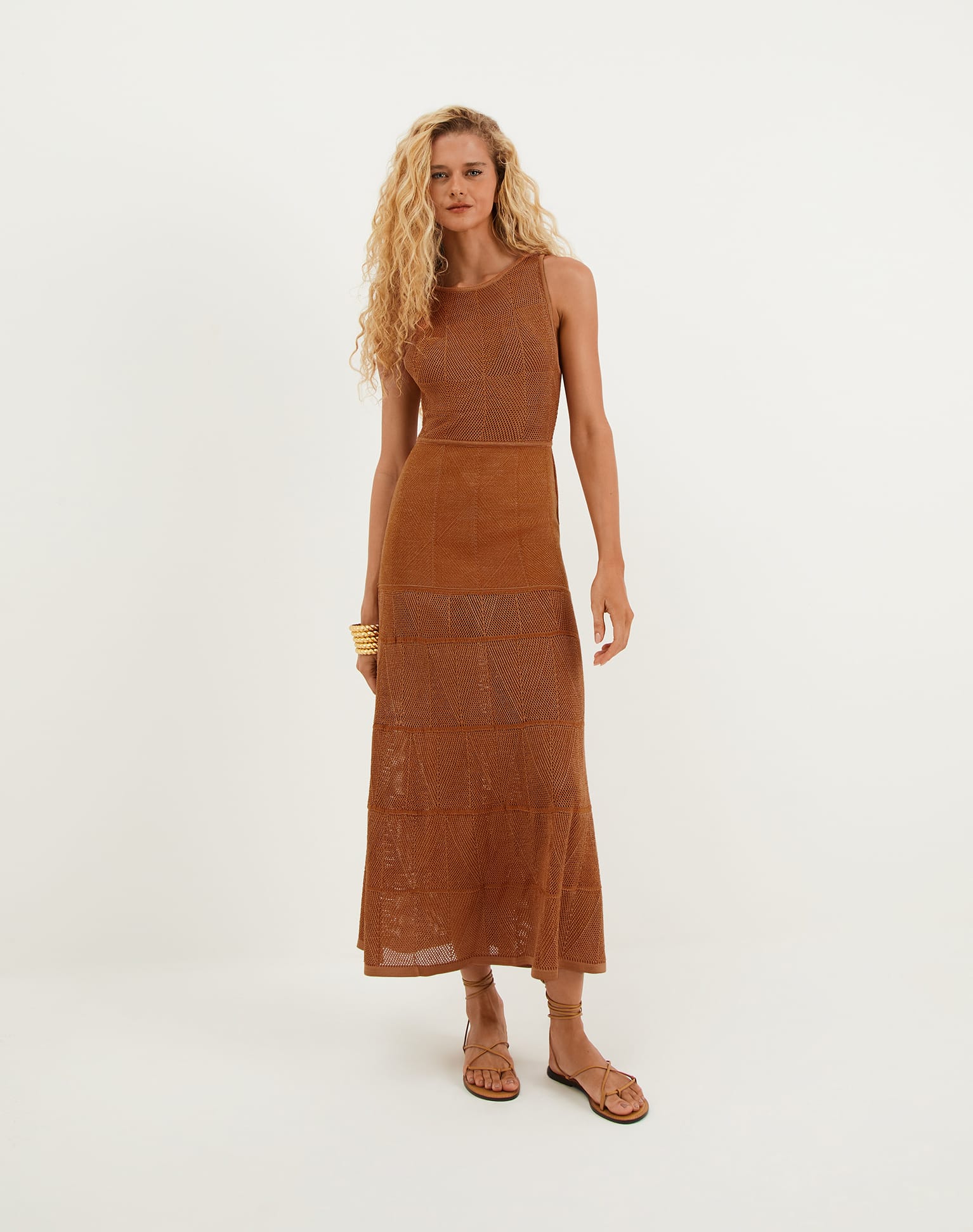 Knit Silvie Long Dress | Eclair - Image 2